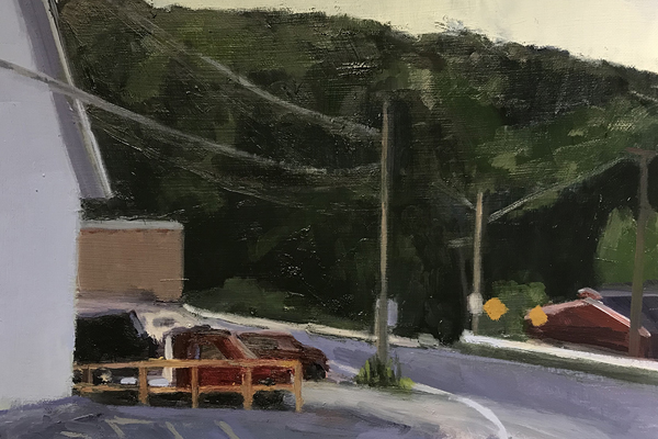 Meshoppen PA, 11 x 14,  oil on canvas, 2019