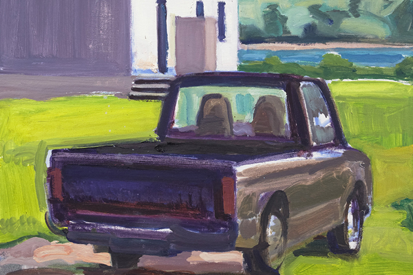 Truck, Addison, 12 x 16, oil on canvas board, 2019