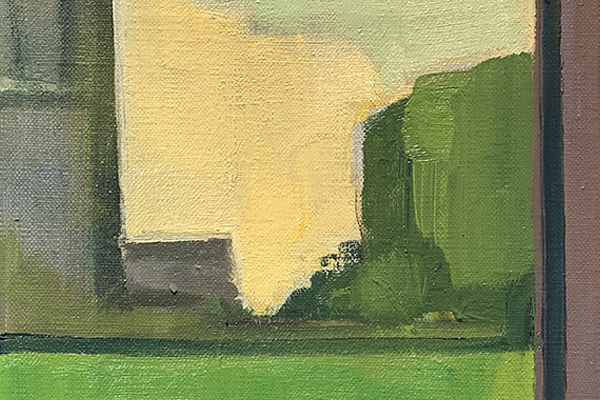 Yellow Light, 8 x 10, oil on canvas, 2020
