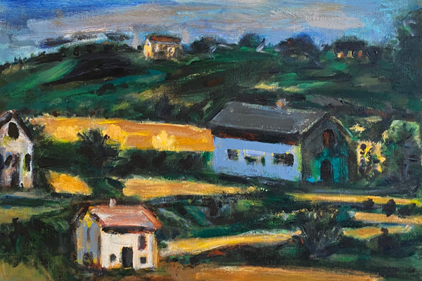 Houses, Nova Scotia, 16 X 20, oil on canvas